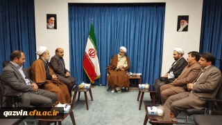 دیدار هیأت رئیسه دانشگاه فرهنگیان استان قزوین با نماینده ولی فقیه و امام جمعه قزوین