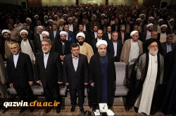 دیدار رئیس جمهور با علما، ایثارگران و برگزیدگان استان قزوین در دانشگاه فرهنگیان 6