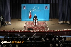 دیدار رئیس جمهور با علما، ایثارگران و برگزیدگان استان قزوین در دانشگاه فرهنگیان 8