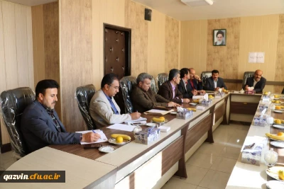 سومین جلسه مربوط به مدارس وابسته به پردیس های مدیریت امور پردیس های استان قزوین برگزار شد .