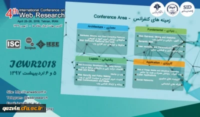 قابل توجه اعضای هیات علمی، مدرسان و دانشجویان:
فراخوان چهارمین کنفرانس بین المللی وب پژوهی
