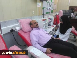 اهداء خون سرپرست وجمعی ازکارکنان دانشگاه فرهنگیان استان قزوین  2
