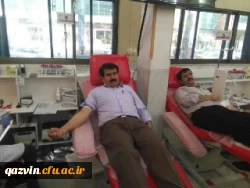 اهداء خون سرپرست وجمعی ازکارکنان دانشگاه فرهنگیان استان قزوین  3