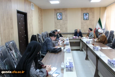 نشست مشترک مسئولین دانشگاه فرهنگیان وستاداقامه نماز استان قزوین