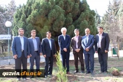 شرکت سرپرست ،اساتیدوکارکنان دانشگاه فرهنگیان استان قزوین درآیین درختکاری 2