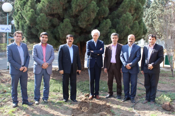 شرکت سرپرست ،اساتیدوکارکنان دانشگاه فرهنگیان استان قزوین درآیین درختکاری 3