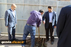 شرکت سرپرست ،اساتیدوکارکنان دانشگاه فرهنگیان استان قزوین درآیین درختکاری 5