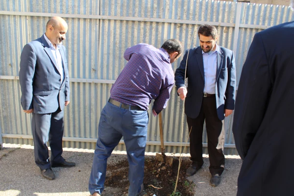 شرکت سرپرست ،اساتیدوکارکنان دانشگاه فرهنگیان استان قزوین درآیین درختکاری 5