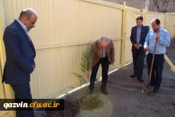 شرکت سرپرست ،اساتیدوکارکنان دانشگاه فرهنگیان استان قزوین درآیین درختکاری 10
