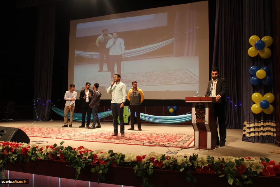 برگزاری مراسم روز جوان وجشن میلاد حضرت علی اکبر(ع)وحضرت مهدی(عج)درسالن آمفی تئاتر پردیس شهیدرجایی قزوین 2