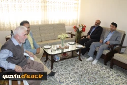 عیادت مدیریت امور پردیس های استان قزوین ازآقای شعبانی همکار پیشکسوت دانشگاه 2