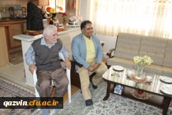 عیادت مدیریت امور پردیس های استان قزوین ازآقای شعبانی همکار پیشکسوت دانشگاه 4