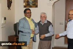 عیادت مدیریت امور پردیس های استان قزوین ازآقای شعبانی همکار پیشکسوت دانشگاه 5