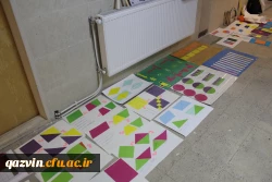 بازدید سرپرست مدیریت امور پردیس های استان قزوین ازدست سازه های حجمی درس ریاضی دانشجویان پردیس بنت الهدی صدر 3