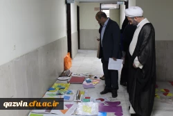 بازدید سرپرست مدیریت امور پردیس های استان قزوین ازدست سازه های حجمی درس ریاضی دانشجویان پردیس بنت الهدی صدر 5