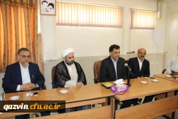 دیدارمعاون ارزیابی وعملکرد دانشگاه فرهنگیان کشور وهیئت همراه با مسئولین،اعضای هیئت علمی وکارکنان دانشگاه فرهنگیان استان قزوین
دکتر علی محمدی :ماباید پرچمدار احیای تربیت معلم دردوره کنونی باشیم. 2