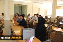 دیدارمعاون ارزیابی وعملکرد دانشگاه فرهنگیان کشور وهیئت همراه با مسئولین،اعضای هیئت علمی وکارکنان دانشگاه فرهنگیان استان قزوین
دکتر علی محمدی :ماباید پرچمدار احیای تربیت معلم دردوره کنونی باشیم. 5