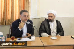 دیدارمعاون ارزیابی وعملکرد دانشگاه فرهنگیان کشور وهیئت همراه با مسئولین،اعضای هیئت علمی وکارکنان دانشگاه فرهنگیان استان قزوین
دکتر علی محمدی :ماباید پرچمدار احیای تربیت معلم دردوره کنونی باشیم. 9