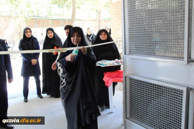 افتتاح دوسرای دانشجویی بهسازی شده دردانشگاه فرهنگیان استان قزوین توسط خانم دکتر علی نژاد معاونت دانشجویی