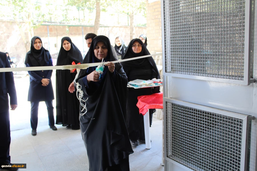 افتتاح دوسرای دانشجویی بهسازی شده دردانشگاه فرهنگیان استان قزوین توسط خانم دکتر علی نژاد معاونت دانشجویی 2