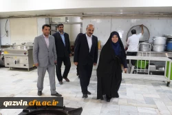 افتتاح دوسرای دانشجویی بهسازی شده دردانشگاه فرهنگیان استان قزوین توسط خانم دکتر علی نژاد معاونت دانشجویی 3