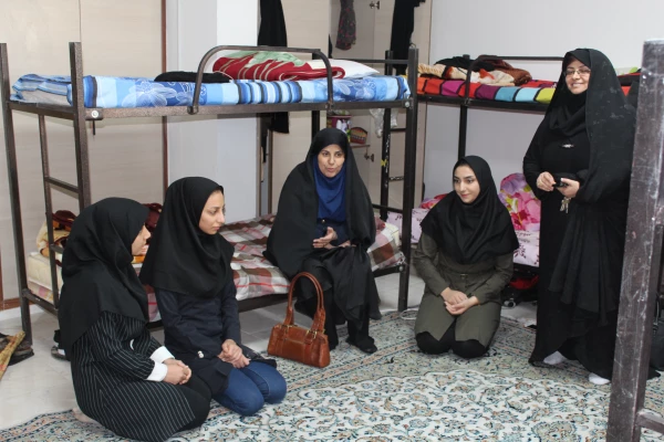 افتتاح دوسرای دانشجویی بهسازی شده دردانشگاه فرهنگیان استان قزوین توسط خانم دکتر علی نژاد معاونت دانشجویی 5