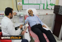 اهدای خون مدیریت،کارکنان ودانشجویان دانشگاه فرهنگیان استان قزوین 4