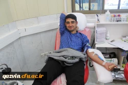 اهدای خون مدیریت،کارکنان ودانشجویان دانشگاه فرهنگیان استان قزوین 7