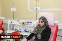 اهدای خون مدیریت،کارکنان ودانشجویان دانشگاه فرهنگیان استان قزوین 9