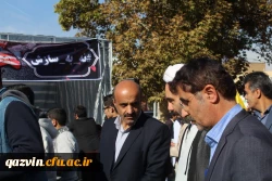 شرکت مسئولین ودانشجویان دانشگاه فرهنگیان استان قزوین درراهپیمایی یوم الله 22بهمن 12