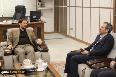 دیدار معاون پژوهشی دانشگاه فرهنگیان کشور با معاون سیاسی امنیتی استانداری قزوین