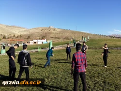 اردوی یک روزه دانشجویان دانشگاه فرهنگیان استان قزوین به بوستان فدک و امام زاده باراجین(ع)قزوین 2