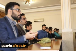 نشست صمیمی دکتررضایی رئیس گروه مطالعات فرهنگی دانشگاه فرهنگیان بامسئولین کانونها وتشکل های دانشجویی دانشگاه فرهنگیان استان قزوین 5