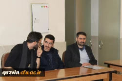 نشست صمیمی دکتررضایی رئیس گروه مطالعات فرهنگی دانشگاه فرهنگیان بامسئولین کانونها وتشکل های دانشجویی دانشگاه فرهنگیان استان قزوین 6