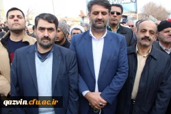 شرکت گسترده وپرشور مسئولین،کارکنان ودانشجویان دانشگاه فرهنگیان استان قزوین درراهپیمایی یوم الله 22بهمن 97 7