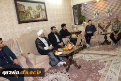 حضور مسئولین ودانشجویان دانشگاه فرهنگیان استان قزوین دربیت شهید مجیدقنبری 3