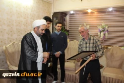 حضور مسئولین ودانشجویان دانشگاه فرهنگیان استان قزوین دربیت شهید مجیدقنبری 6