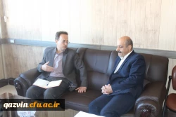 دیدارسرپرست امور پردیس های دانشگاه فرهنگیان استان قزوین بامدیرعامل مجمع خیرین مدرسه ساز استان قزوین 3