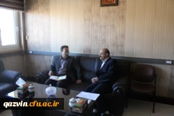 دیدارسرپرست امور پردیس های دانشگاه فرهنگیان استان قزوین بامدیرعامل مجمع خیرین مدرسه ساز استان قزوین 4