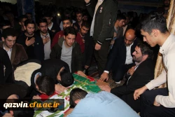 استقبال ووداع باشکوه وعاشقانه اساتید کارکنان ودانشجویان دانشگاه فرهنگیان استان قزوین با سردارشهید مدافع حرم حمیدمحمدرضایی 7