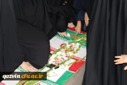 استقبال ووداع باشکوه وعاشقانه اساتید کارکنان ودانشجویان دانشگاه فرهنگیان استان قزوین با سردارشهید مدافع حرم حمیدمحمدرضایی 13