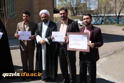 برگزاری تجمع اعتراضی درمحکومیت توهین رژیم آمریکا به سپاه پاسداران دردانشگاه فرهنگیان استان قزوین 4