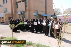 برگزاری تجمع اعتراضی درمحکومیت توهین رژیم آمریکا به سپاه پاسداران دردانشگاه فرهنگیان استان قزوین 5