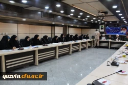 درحمایت ازسپاه پاسداران درمقابل موضع خصمانه رژیم آمریکا صورت گرفت:دیدار مسئولین ودانشجویان دانشگاه فرهنگیان استان قزوین بافرماندهان سپاه صاحب الامر(عج)استان 2