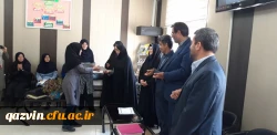 دیدار سرپرست امور پردیس های دانشگاه فرهنگیان استان قزوین به همراه مسئولین آموزش وپرورش استان ازدبستان شرافت 9