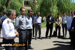 برگزاری مانور اطفاء حریق درپردیس شهیدرجایی قزوین 6