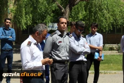 برگزاری مانور اطفاء حریق درپردیس شهیدرجایی قزوین 7