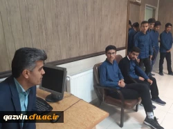 بازدیددانش آموزان دبیرستان علامه جعفری از پردیس شهیدرجایی قزوین به مناسبت طرح روز دانشگاه بدون حصار 8