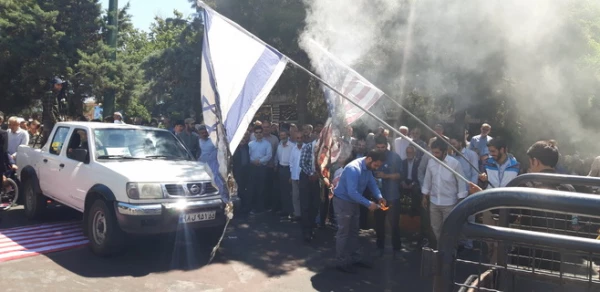 شرکت اساتید،دانشجویان وکارکنان دانشگاه فرهنگیان استان قزوین درراهپیمایی باشکوه روز قدس 6