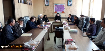 مراسم تکریم ومعارفه فرمانده پایگاه بسیج کارمندی دانشگاه فرهنگیان استان قزوین